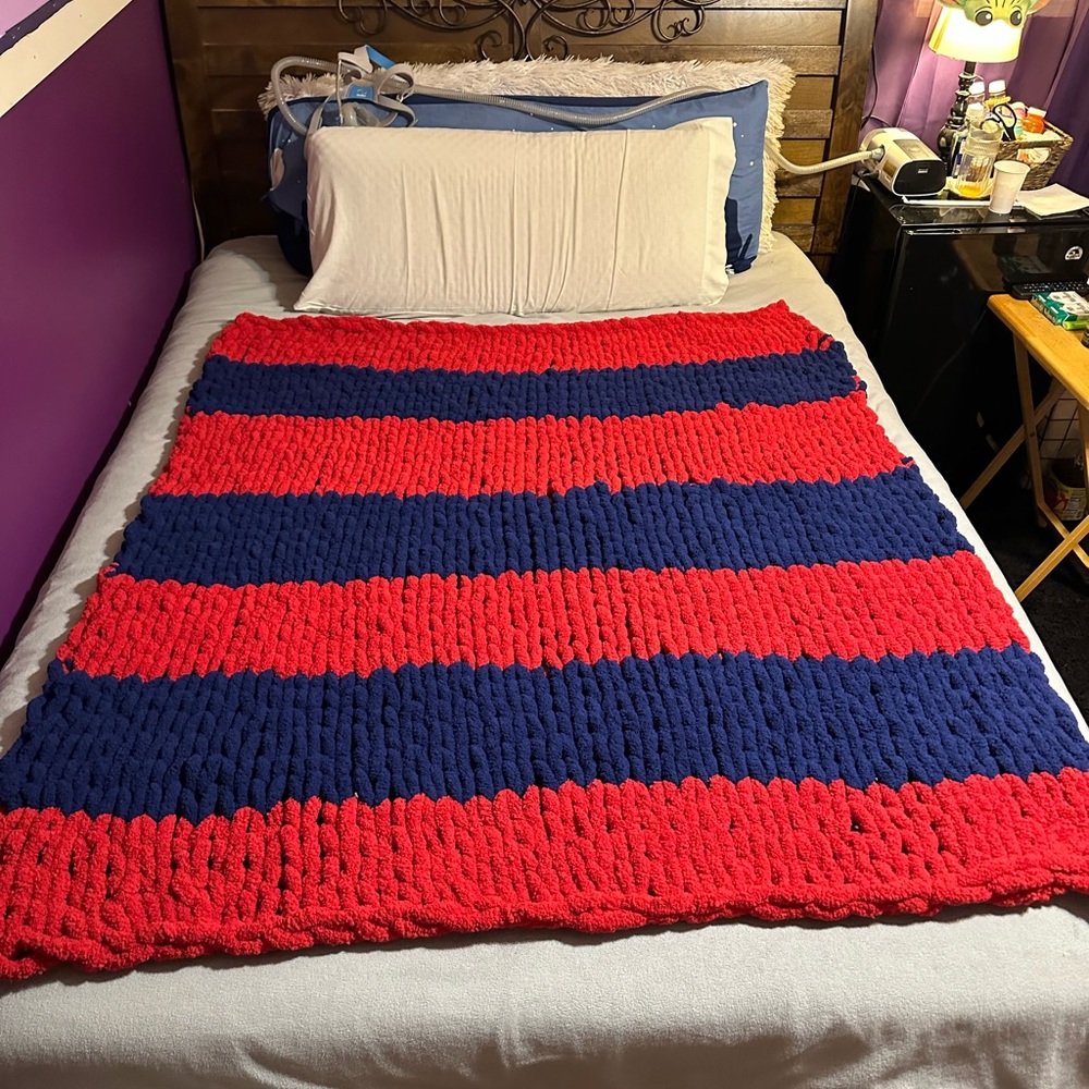 Super soft chunky blanket